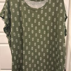 Crown & Ivy Olive Green Shirt