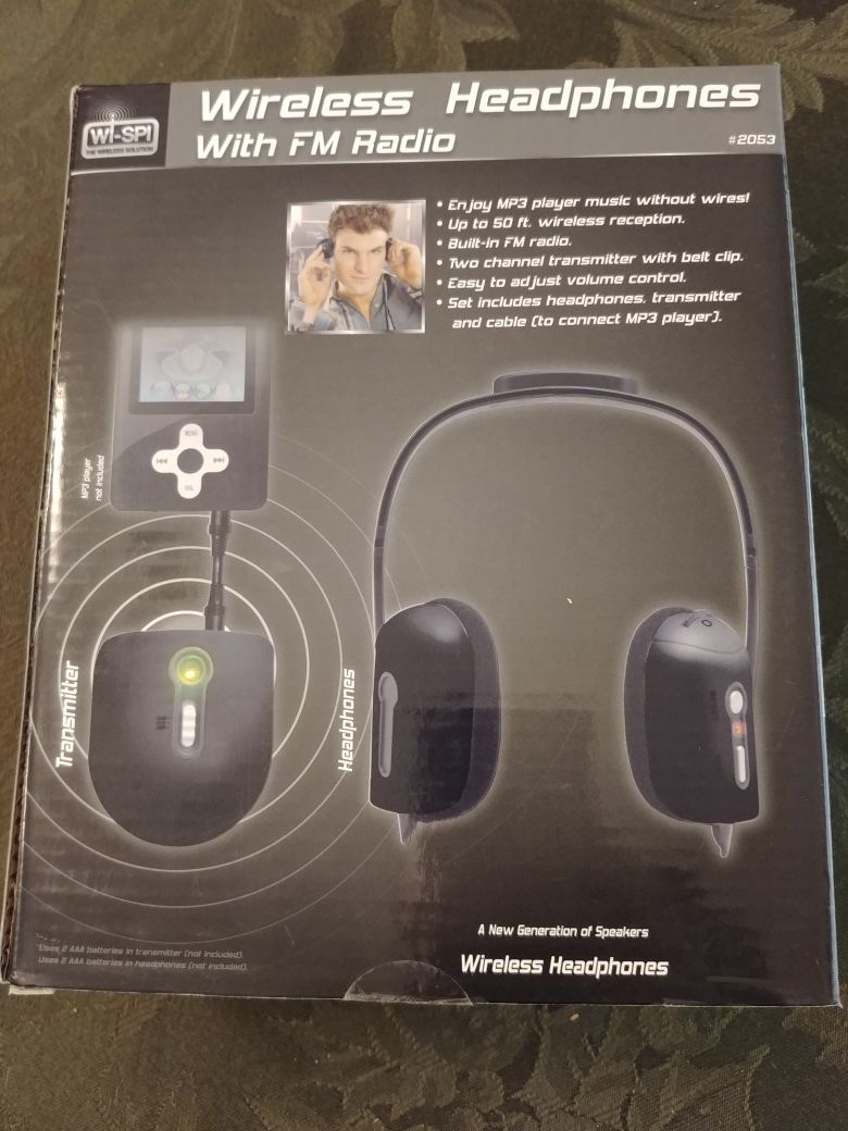 Wireless Headphones FM Radio