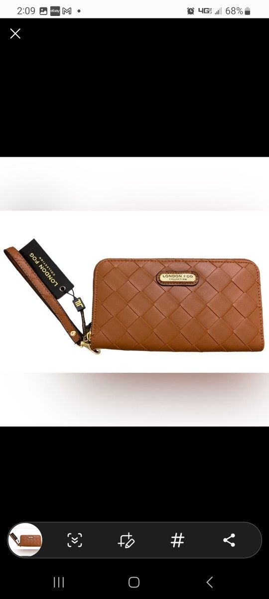 NWT LONDON FOG Continental Wristlet