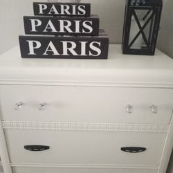 antique handmade solid wood but very elegant chest of drawers