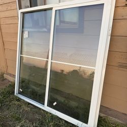 White Vinyl Sliding Window 59.5x59.5 - Dual Pane