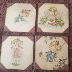 Vintage Girl's Wall Hangings 