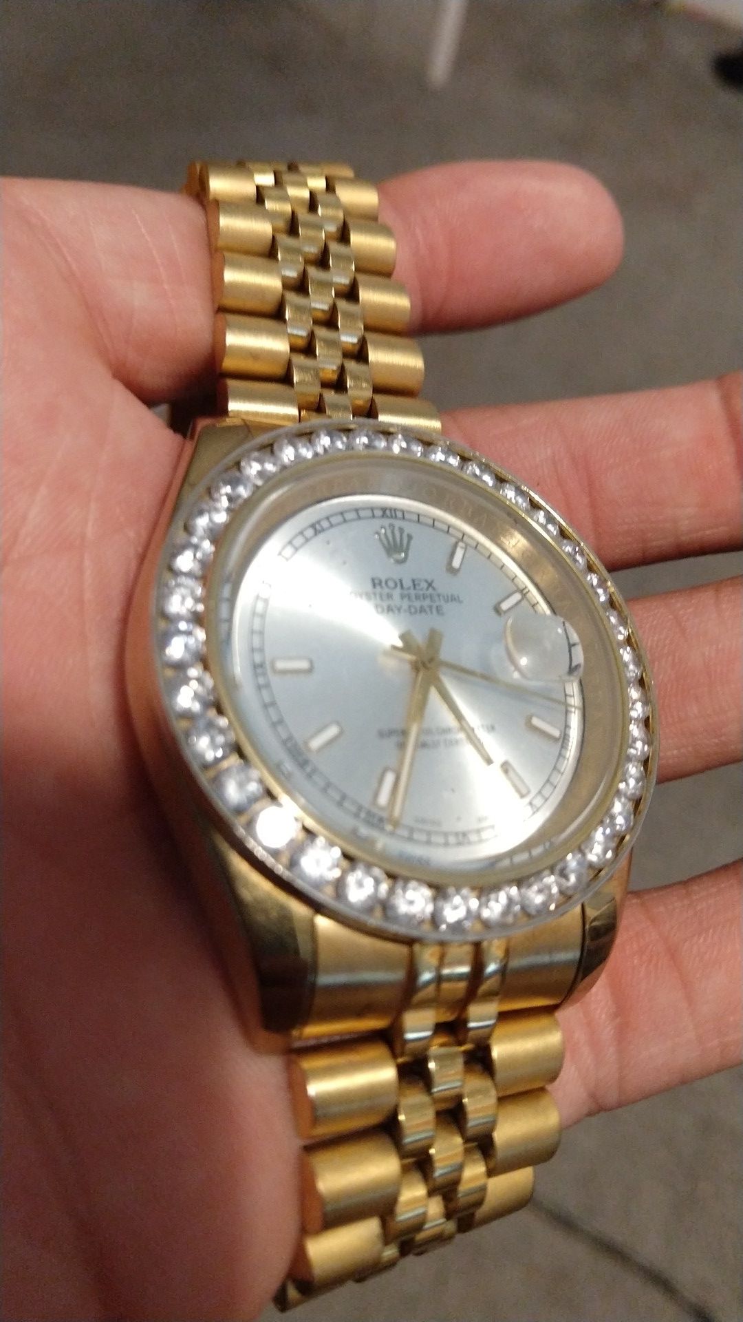 Diamond Rolex watch
