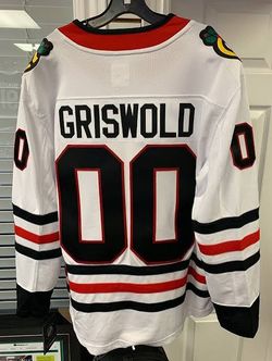 (NEW) CHICAGO BLACKHAWKS HOCKEY JERSEY 2XL "CLARK GRISWOLD "