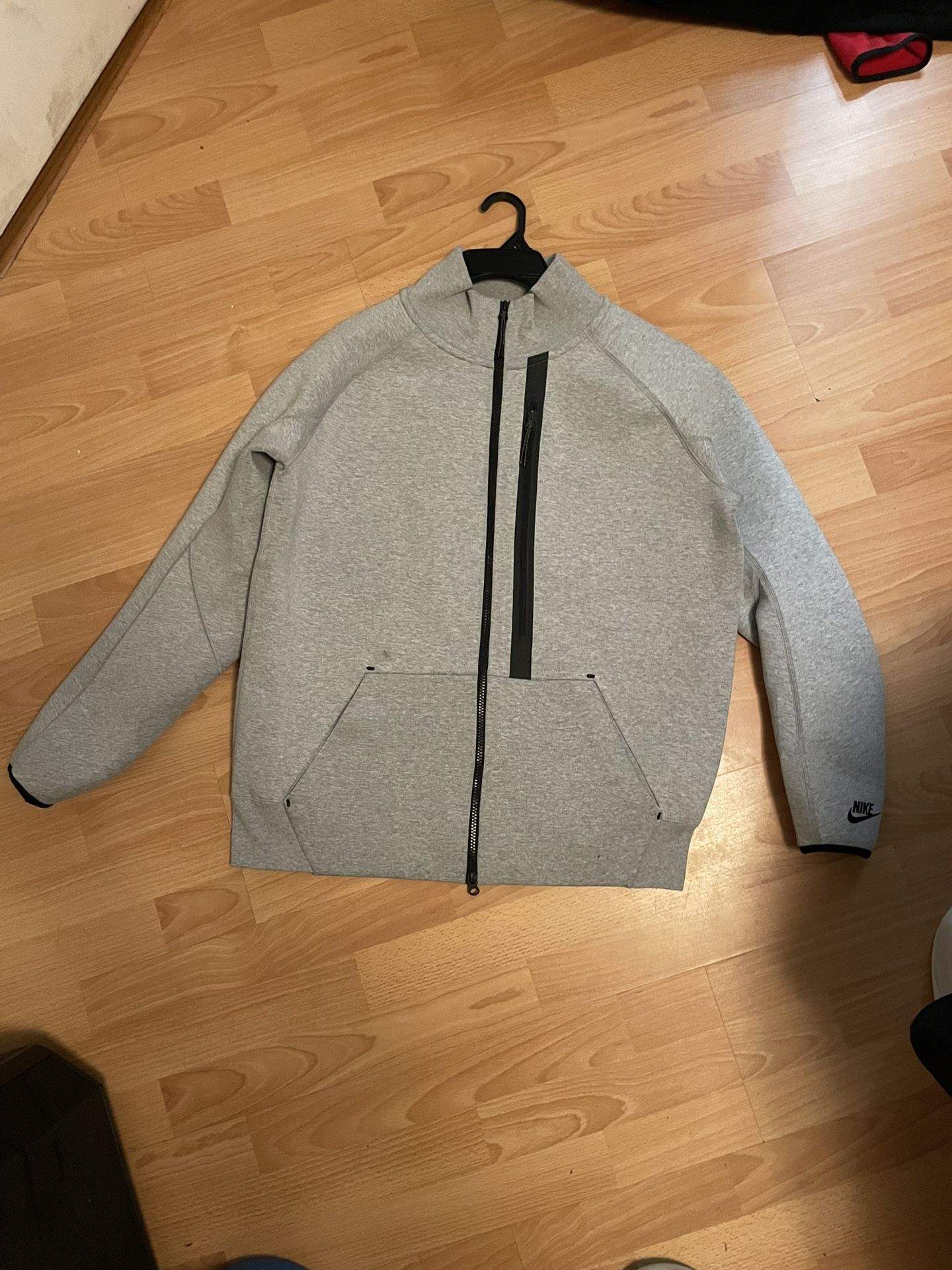 Nike Tech Fleece Full-Zip Funnel Neck Jacket - Light Grey (Mens)