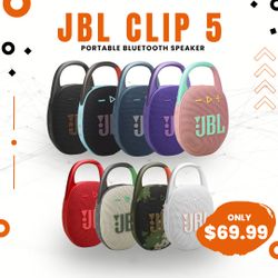 🔊 JBL Clip 5 – Brand New for $69 or $1 Down! Now with 1-Year Warranty 🎵