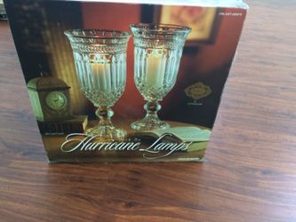 Hurricane lamps by Godinger