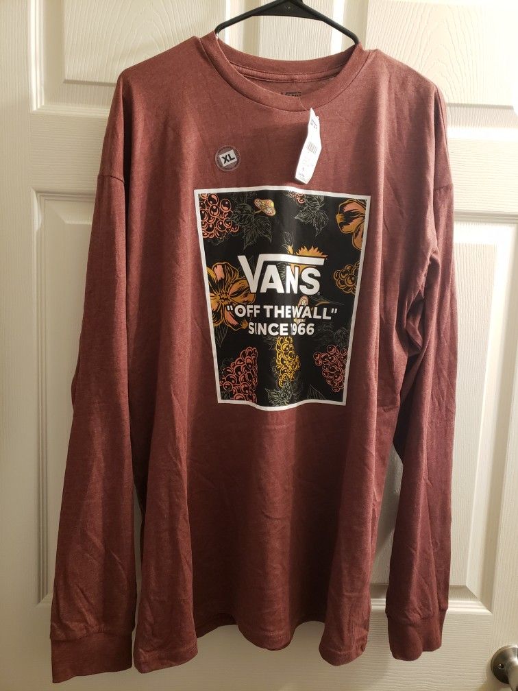 Men's XL Long Sleeve Van's Shirt