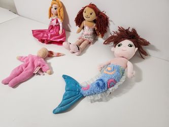Mermaid, Groovy Girls Nicole, Princess Aurora, Kathe Kruse Waldorf Plush Dolls