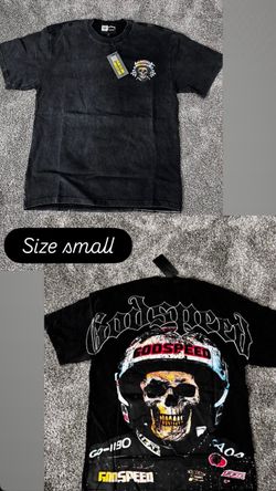 Godspeed Skull Graphic T-Shirt Size Small