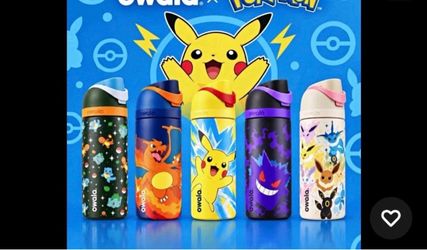 Owala X Pokemon - complete set  16 fl oz Stainless Steel FreeSip Bottle ⭐️IN HAND⭐️