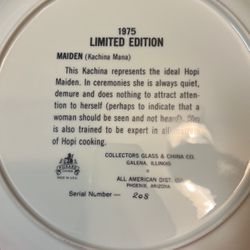 1970’s  Kachina Plates $100