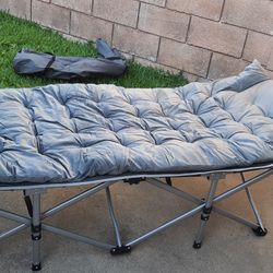 Camping Or Office Cot. Extra Blow Up Mattress. 