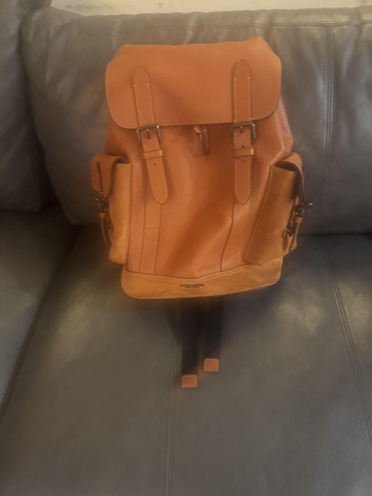 Coach Large Leather Backpack Excellent Condition