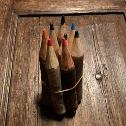 Large Rustic Color Pencils