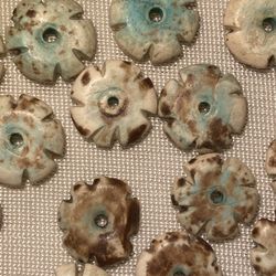 58 Vintage White Buffalo Turquoise Beads