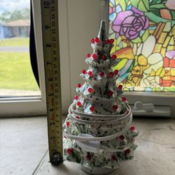 Vintage Speckled Ceramic Christmas Tree 