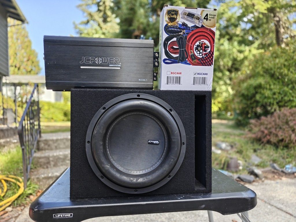 2600 Watt Subwoofer With 3600 Watt Amp Plus Wiring