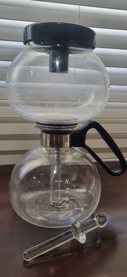 Coffee Siphon Brewer YAMA 8-cup w/BONUS glass rod filter! ☕️