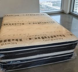 $199 Queen PillowTop Mattress only brand new free delivery same day