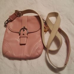 Pink COACH crossbody