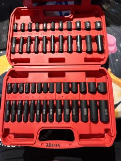 1/4"Inch Drive Socket Set, 50pcs, Shallow And Deep, Metric And Sae, Complete Size Set SAE and Metric $40