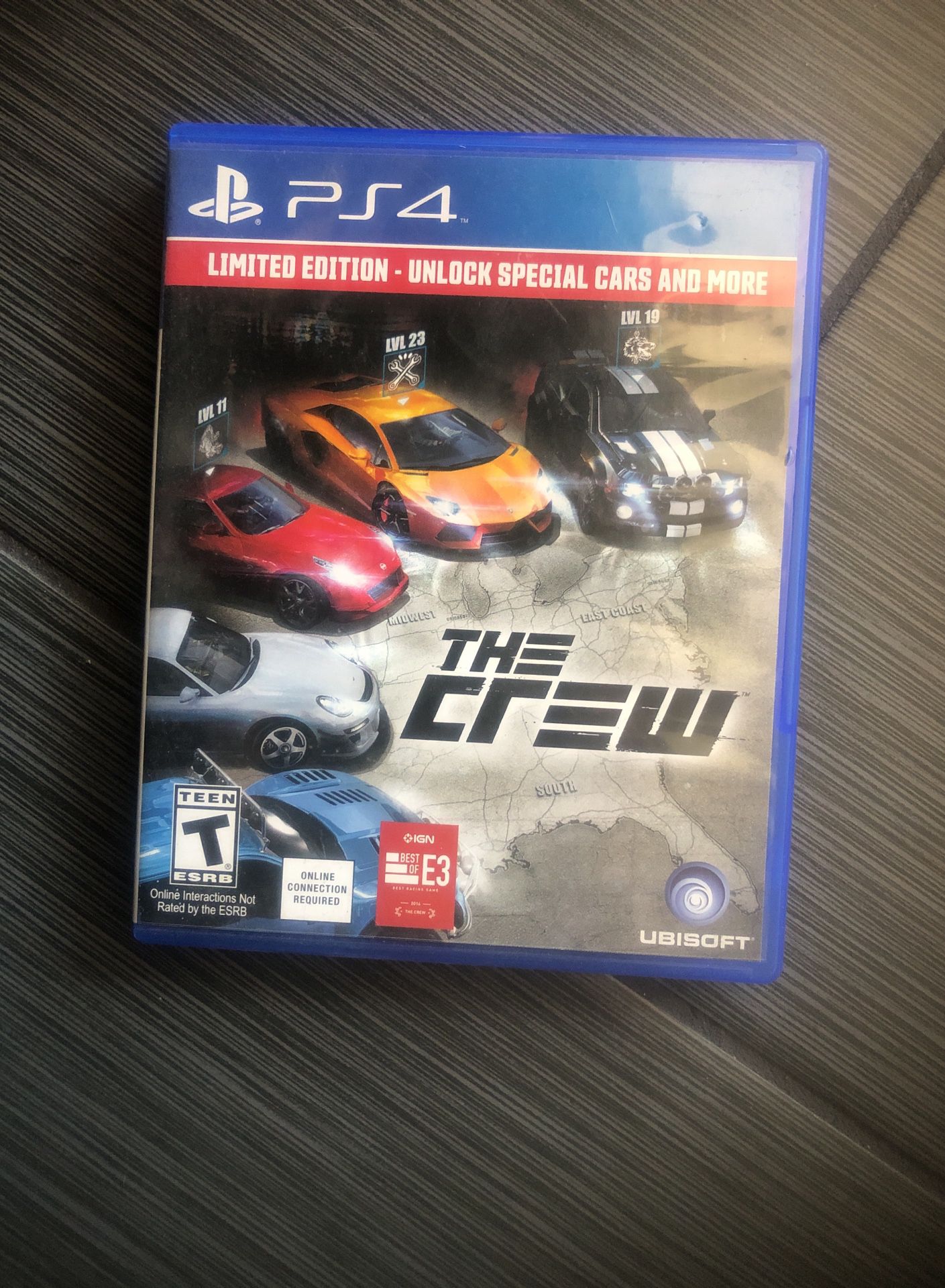 THE CREW PLAYSTATION 4 VIDEO GAME LIMITED EDITION UNLOCK SPECIAL CARS And More