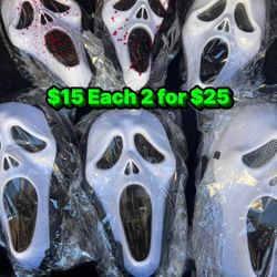 Costume Mask Halloween Ghost Face Scream Masks 🎭 
