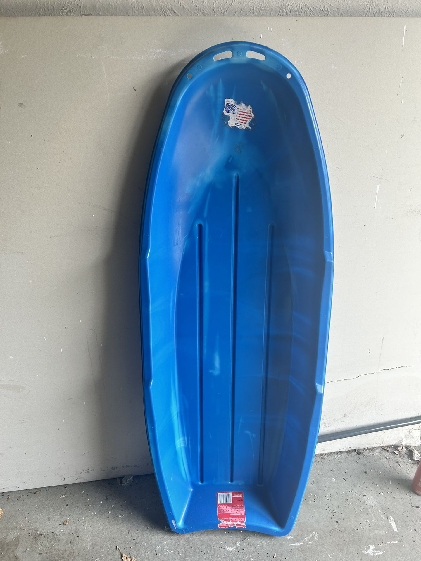 Blue snow Sled 