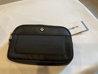 New Samsonite Mobile Solution 2 RFID Waistpack in black with gold-tone hardware