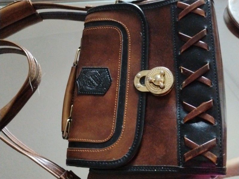 Brown Leather Woman's Purse