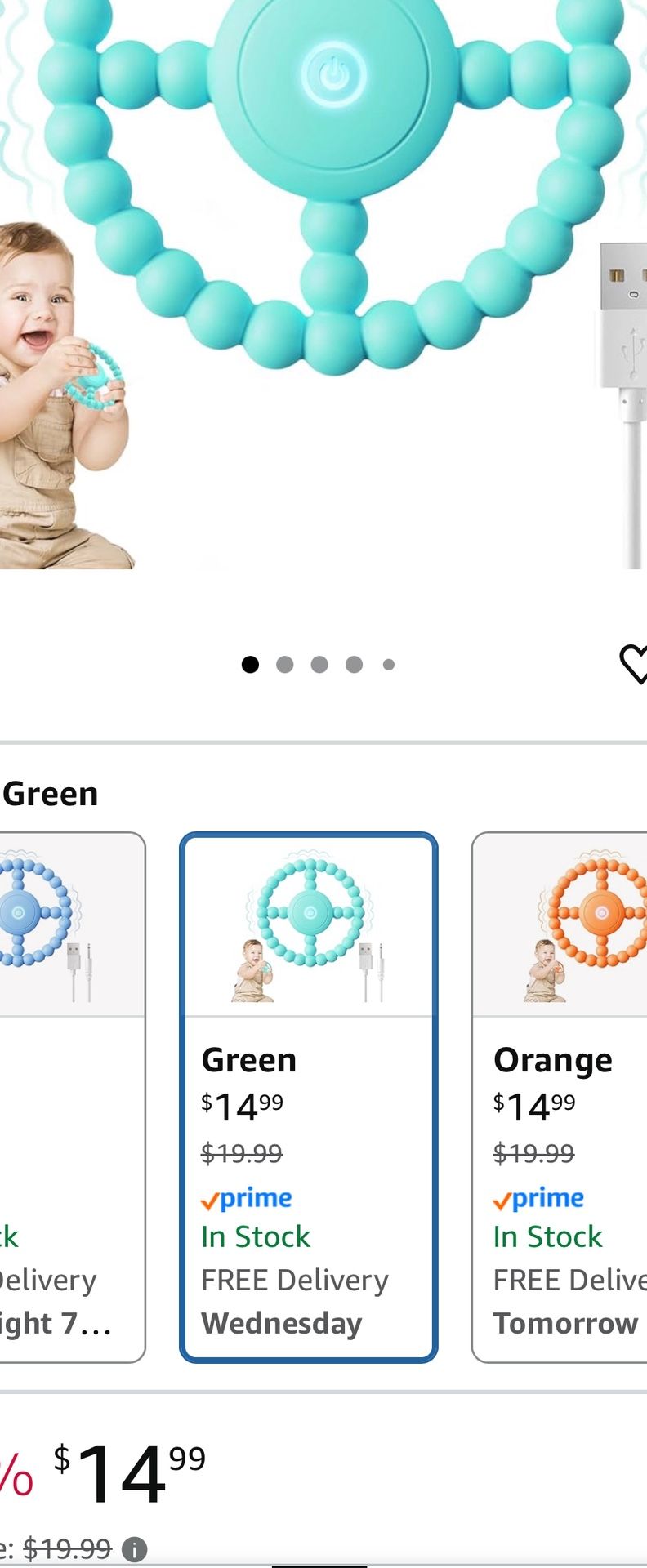 Vibrating Chew Toy For Baby’s