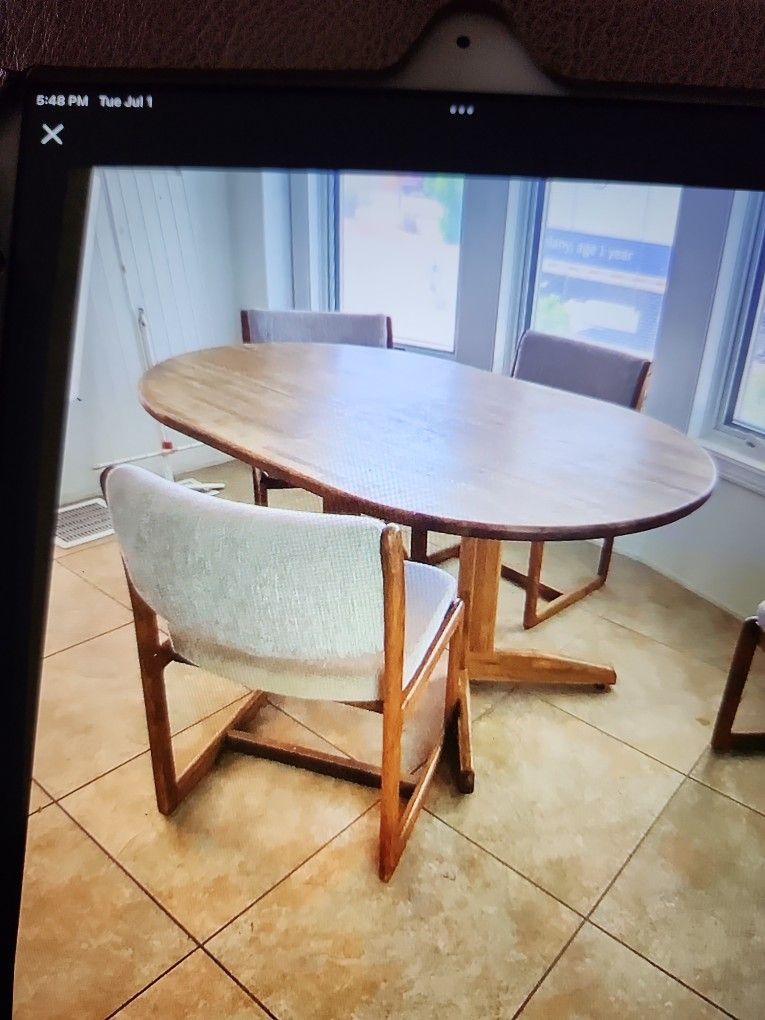 Kitchen table with four chairs
