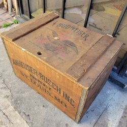 Vintage Budweiser Case & Bottle 