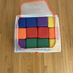 Kids foam play blocks with storage bag