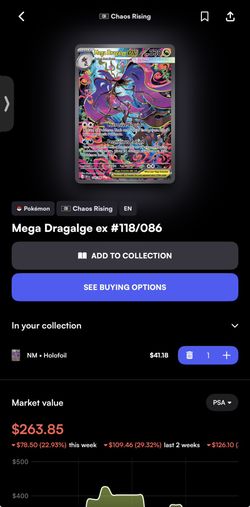 Pokémon Mega Dragalge EX 118/086 PSA GRADE 10