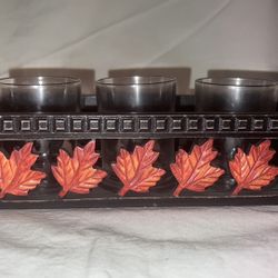 Autumn Leaves Candle Holder 