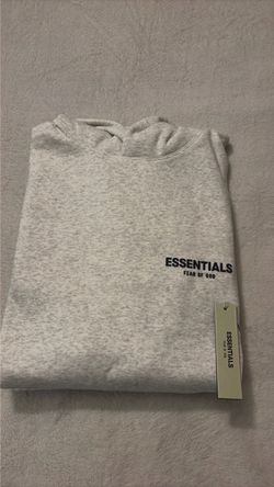 Light gray Essential Hoodie-Medium