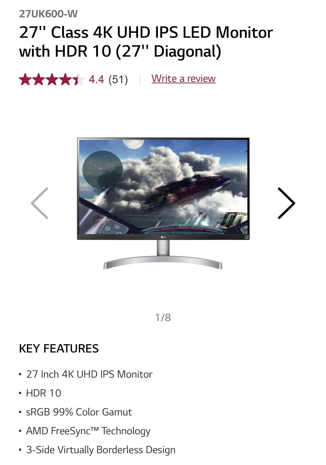 LG 4k monitor 27 inch