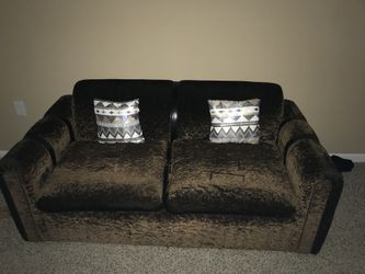 Brown Sofa & Chair