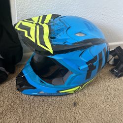 Fly racing dirt bike helmet