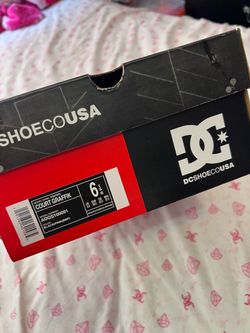 Dc shoes ,pink & black, size6.5y