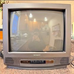 20” Sharp CRT TV w/ Coax Inputs (Read Description)
