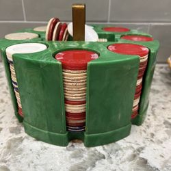 Antique Bakelite Poker Set