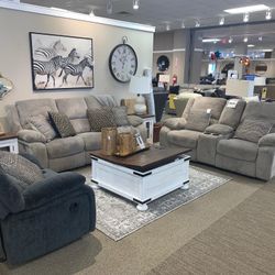 Reclining Sofa And Love Seat In Stock For Immediate Delivery 