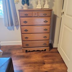 Antique Solid Wood Dresser 