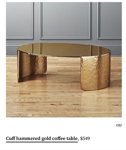 Beautiful Heavy Gold Table 