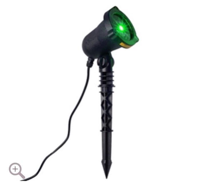 NEW IN BOX. LED projection light. Green