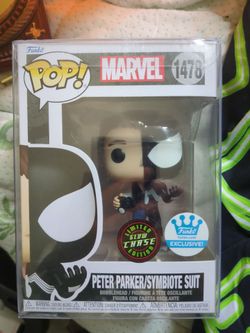 Mint condition. Peter Parker symbiotic seat number 1478 Funko Pop Chase glow