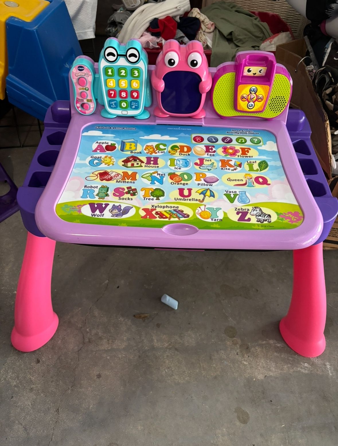 Kids Learning Table With Stool 